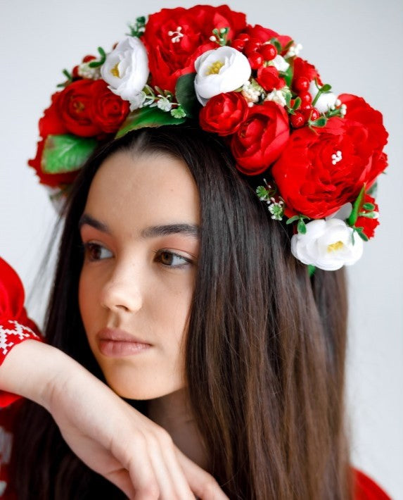 Stage Headband "Peony bouquet"