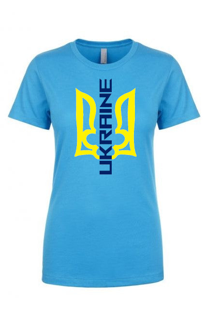 Female fit t-shirt "Ukraine Trident"